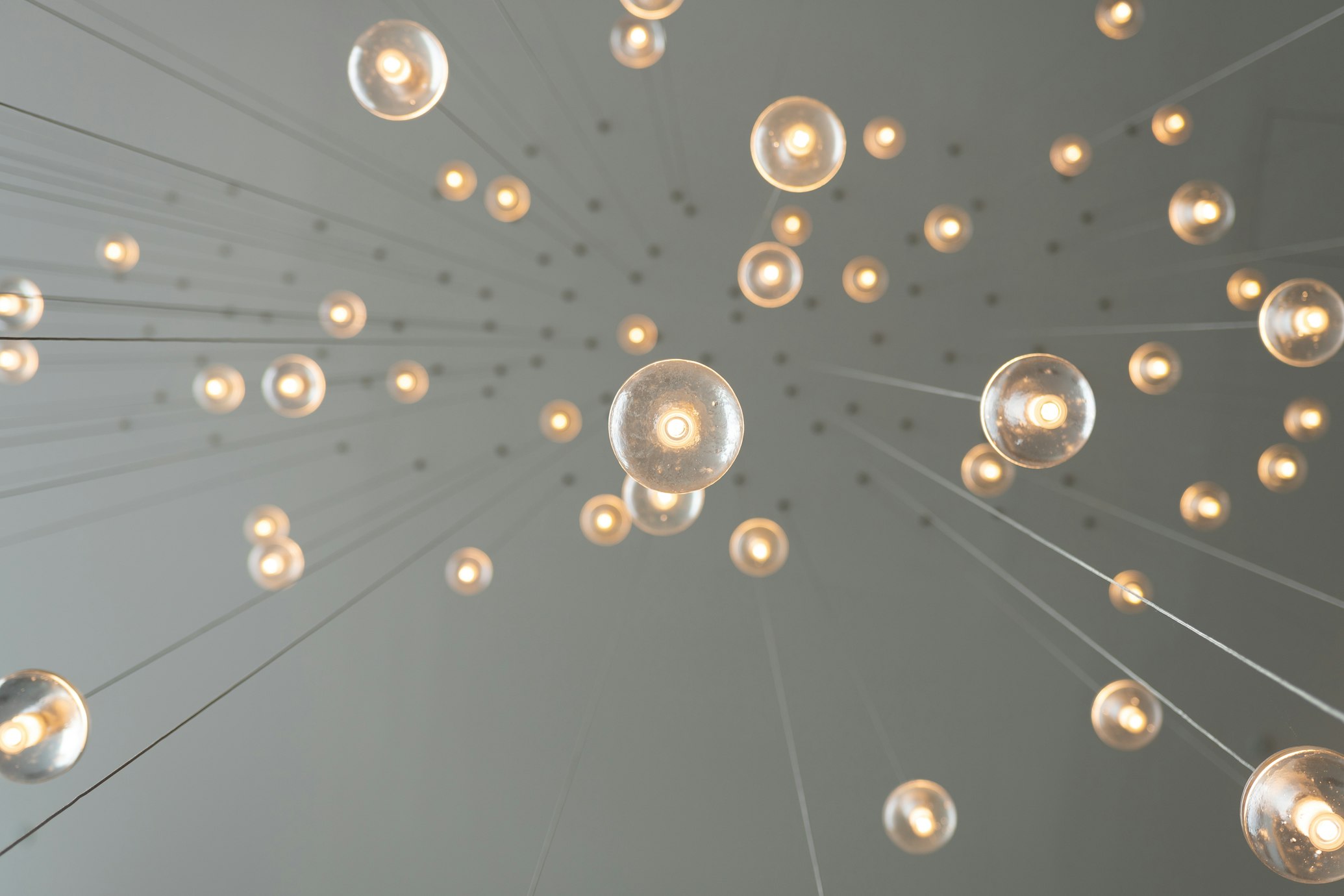 a bunch of lightbulbs representing creative ideas
